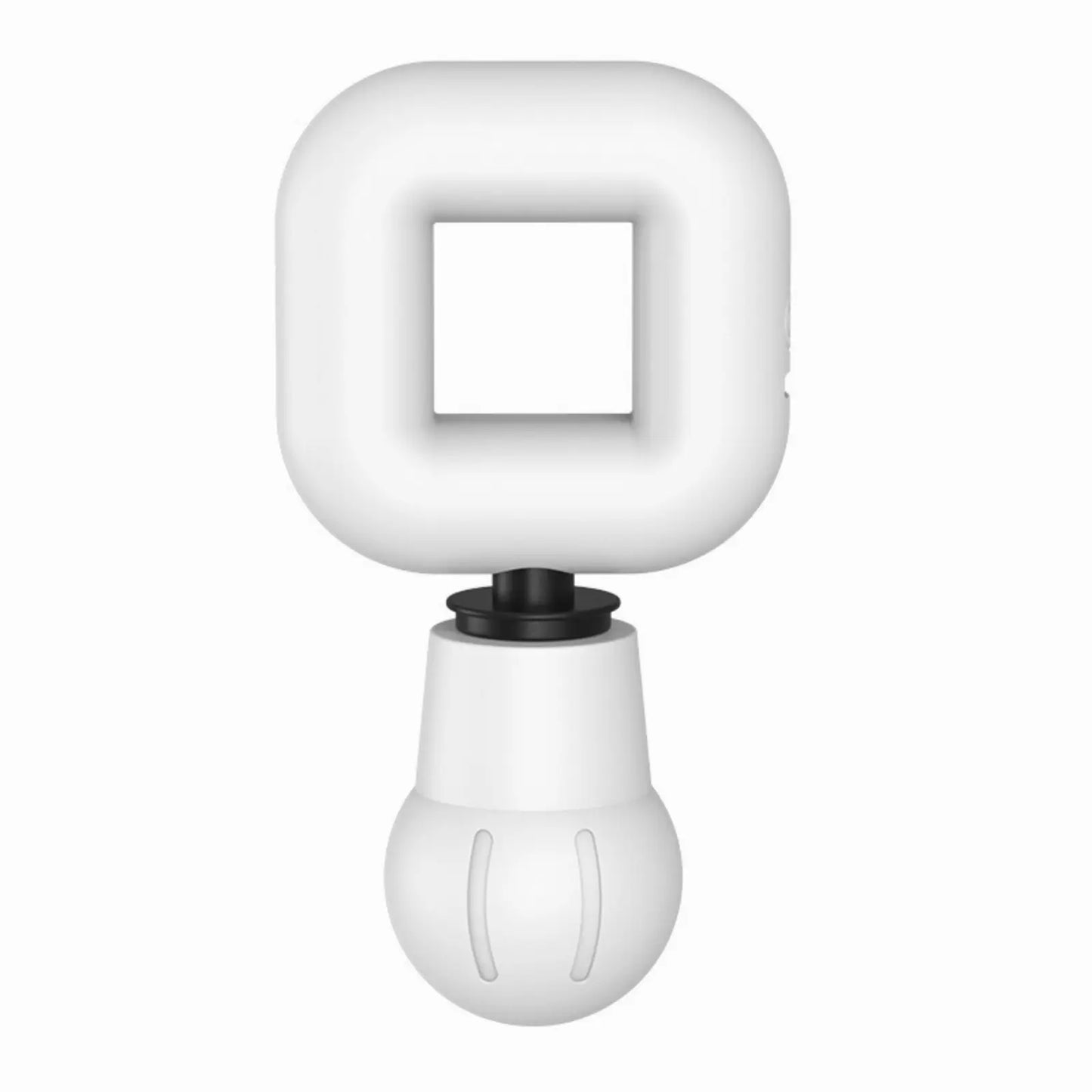 Massageador Portátil Deep Relax branco – design ergonômico, compacto e recarregável.