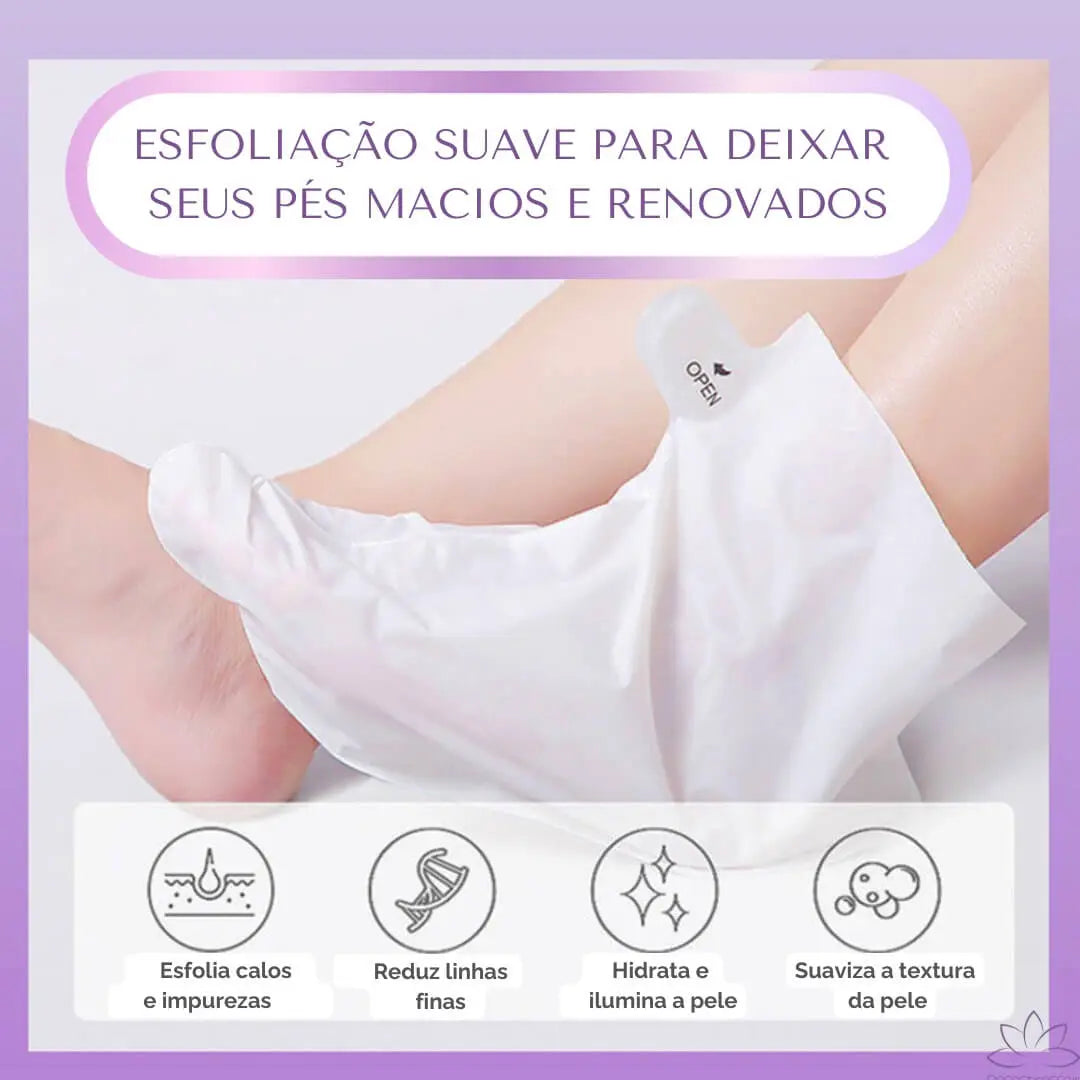 Benefícios da máscara esfoliante para pés FootMask: hidratação, renovação celular e relaxamento