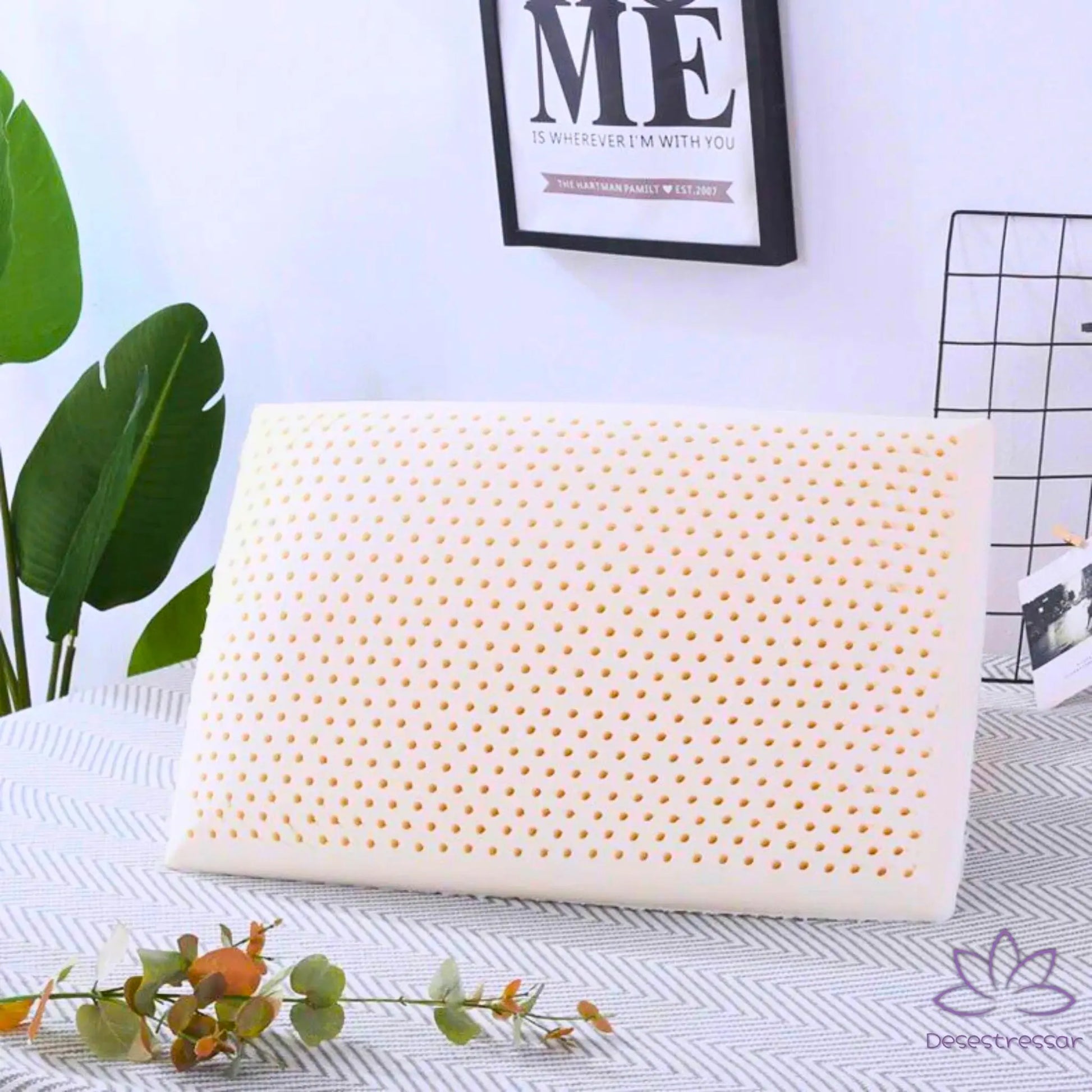 Travesseiro EcoSono em ambiente natural, promovendo um sono mais reparador e sustentável