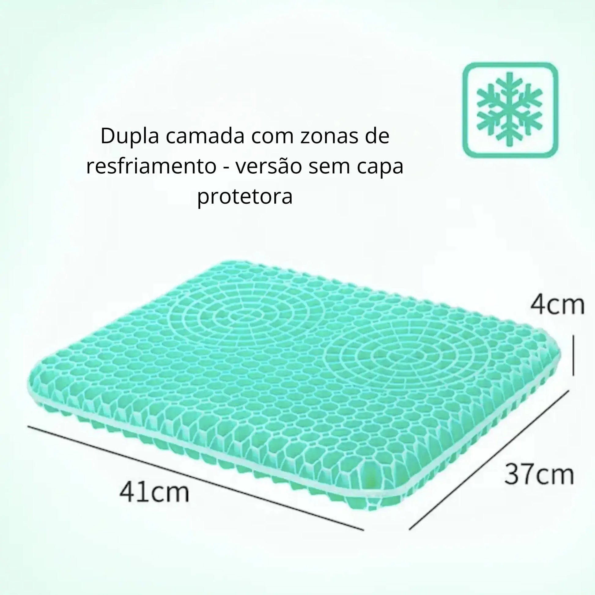 Almofada Favo de Gel – Alívio de Pressão e Conforto ao Sentar - Desestressar