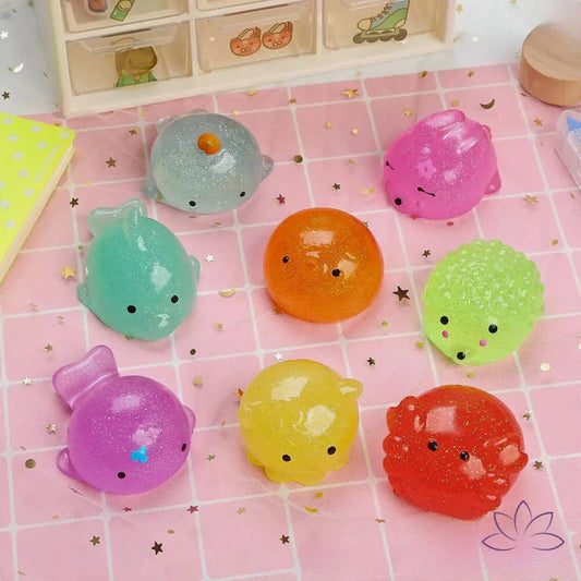 FFOrder Stress Reliever Squeeze Transparent Squishy Toys - Desestressar