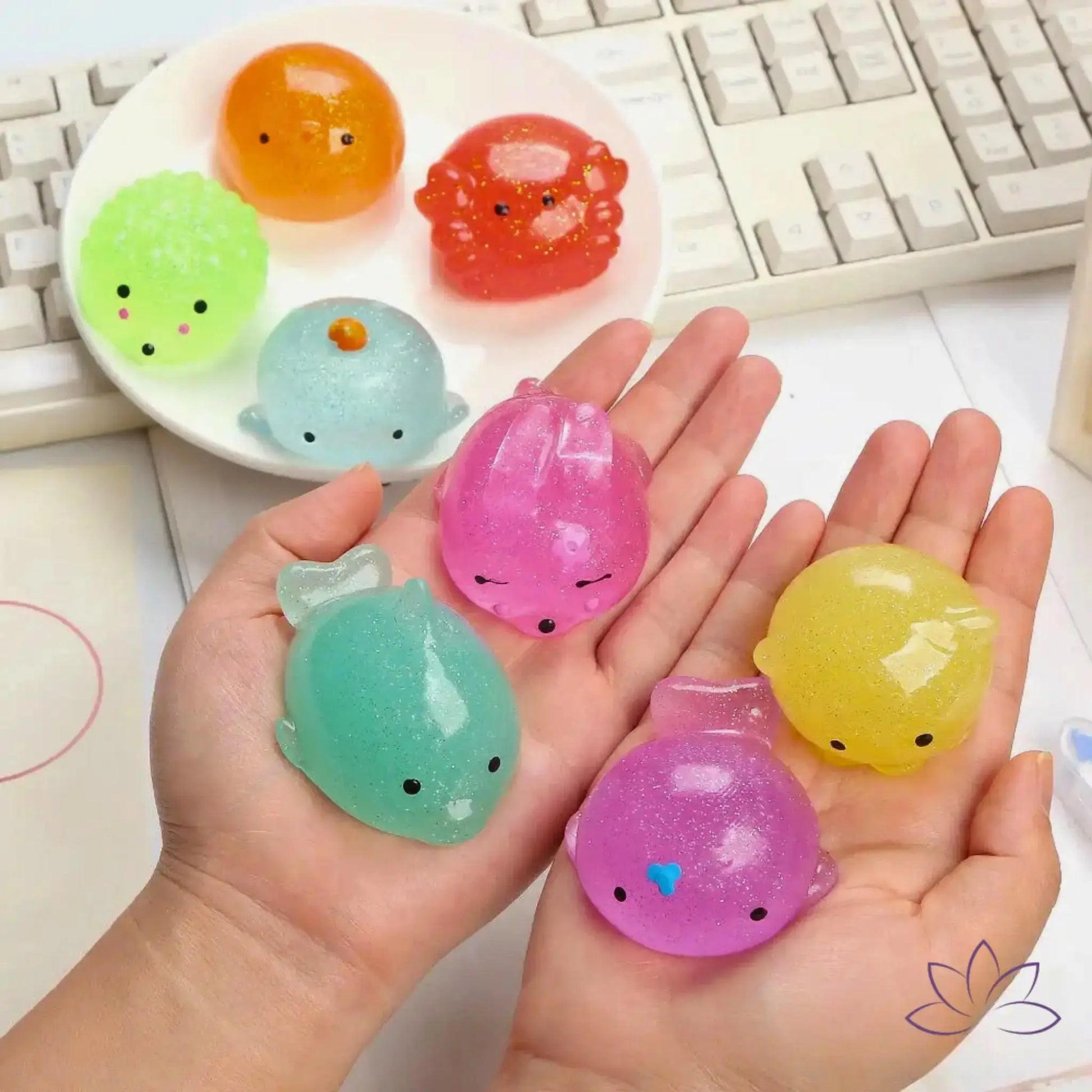 FFOrder Stress Reliever Squeeze Transparent Squishy Toys - Desestressar