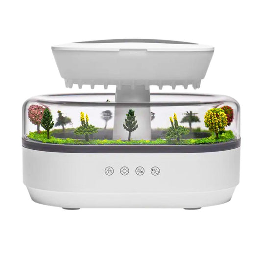 Vista frontal do difusor AromaDrop fundo branco