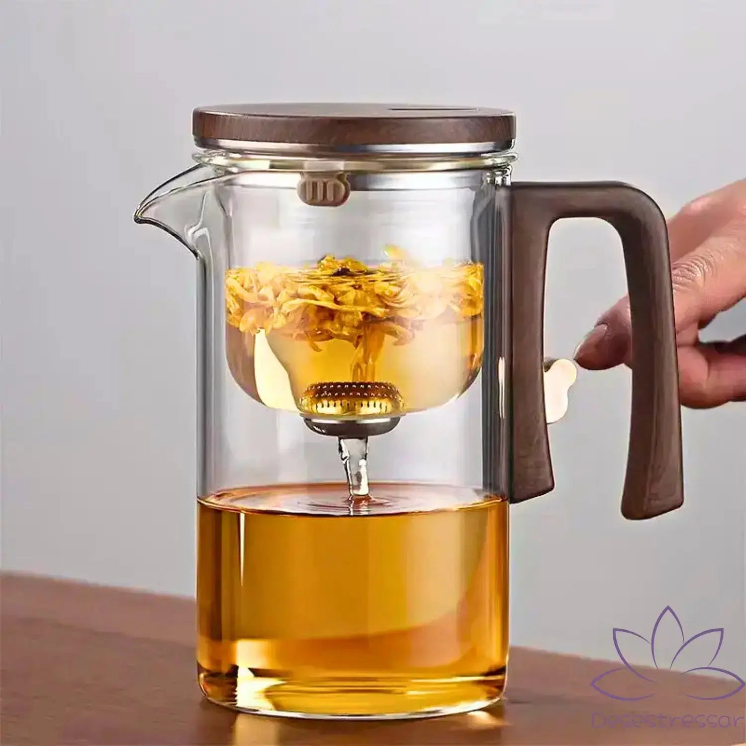 TeaMaker – Bule de Vidro com Infusor para Chá Relaxante - Desestressar