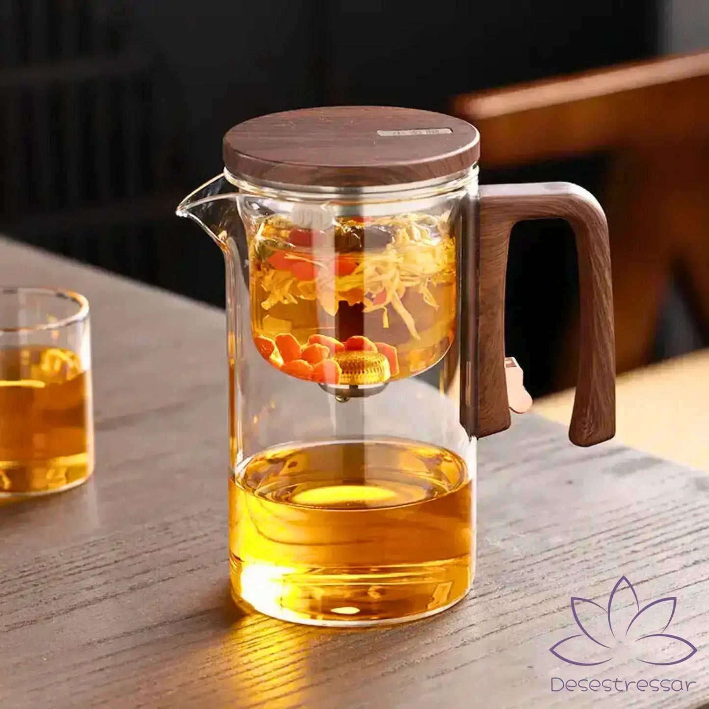 TeaMaker – Bule de Vidro com Infusor para Chá Relaxante - Desestressar