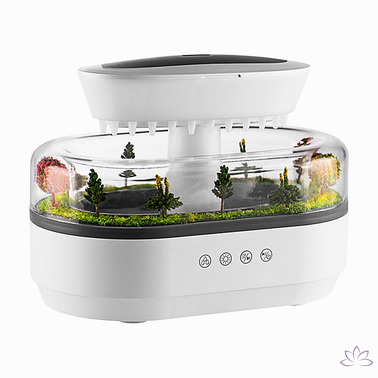 AromaDrop – Difusor de Aromas com Efeito Chuva Relaxante - Desestressar